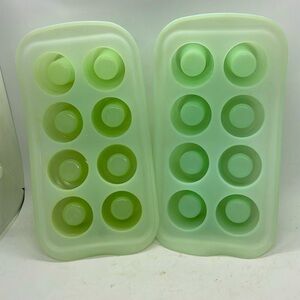 Lot of 2 Wilton Silicone Shot Glass Freezer Ice Molds
